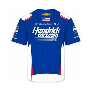 Kyle Larson #5 Hendrickcars.com Uniform Sublimated Dry Fit NASCAR T-shirt 4xl